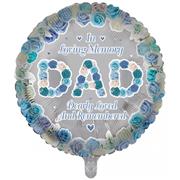 In Loving Memory DAD Round Balloon