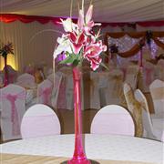 Pink &amp; White Lily Vase Arrangement