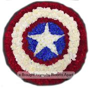 Captain America Shield Floral Tribute