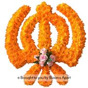 Khanda Sikh Tribute - Orange based
