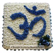 Board with AUM Symbol - Blue