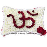 Cushion Pillow - AUM in Red Roses