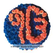 Posey Pad with Ek Onkar in Orange and blue base
